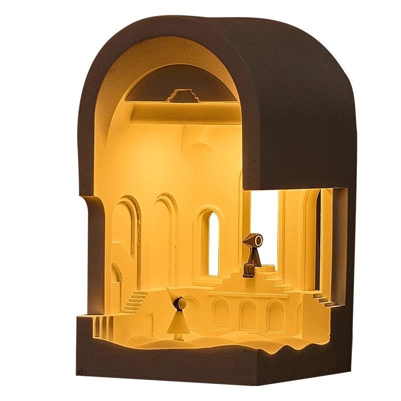 Palastförmiges, flammenloses Aromatherapie-Nachtlicht – Kreative Atmosphäre, elegante Wohndekoration, einzigartiges Geburtstags- oder Weihnachtsgeschenk_voghion.com