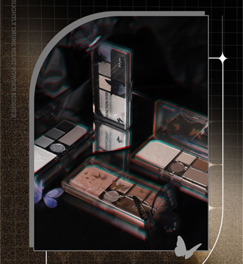 6 farver sorte smokey øjenskyggepaller ansigt mat kontur blush pudder alt-i-en makeup pigmenter shimmer kvinder kosmetik koreansk_voghion.com