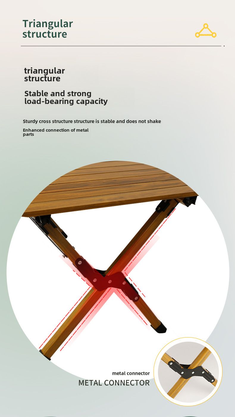 Outdoor Camping Folding Table Stall Portable Aluminum Alloy Egg Roll Table Camping BBQ picnic table Aluminum Alloy Table_voghion.com