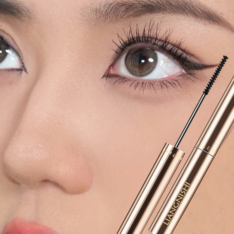 Mascara Ultra-Fine Black Waterproof 3D Silk Fiber Curling Volume Lashes Thick Lengthening Nourish Eyelash_voghion.com