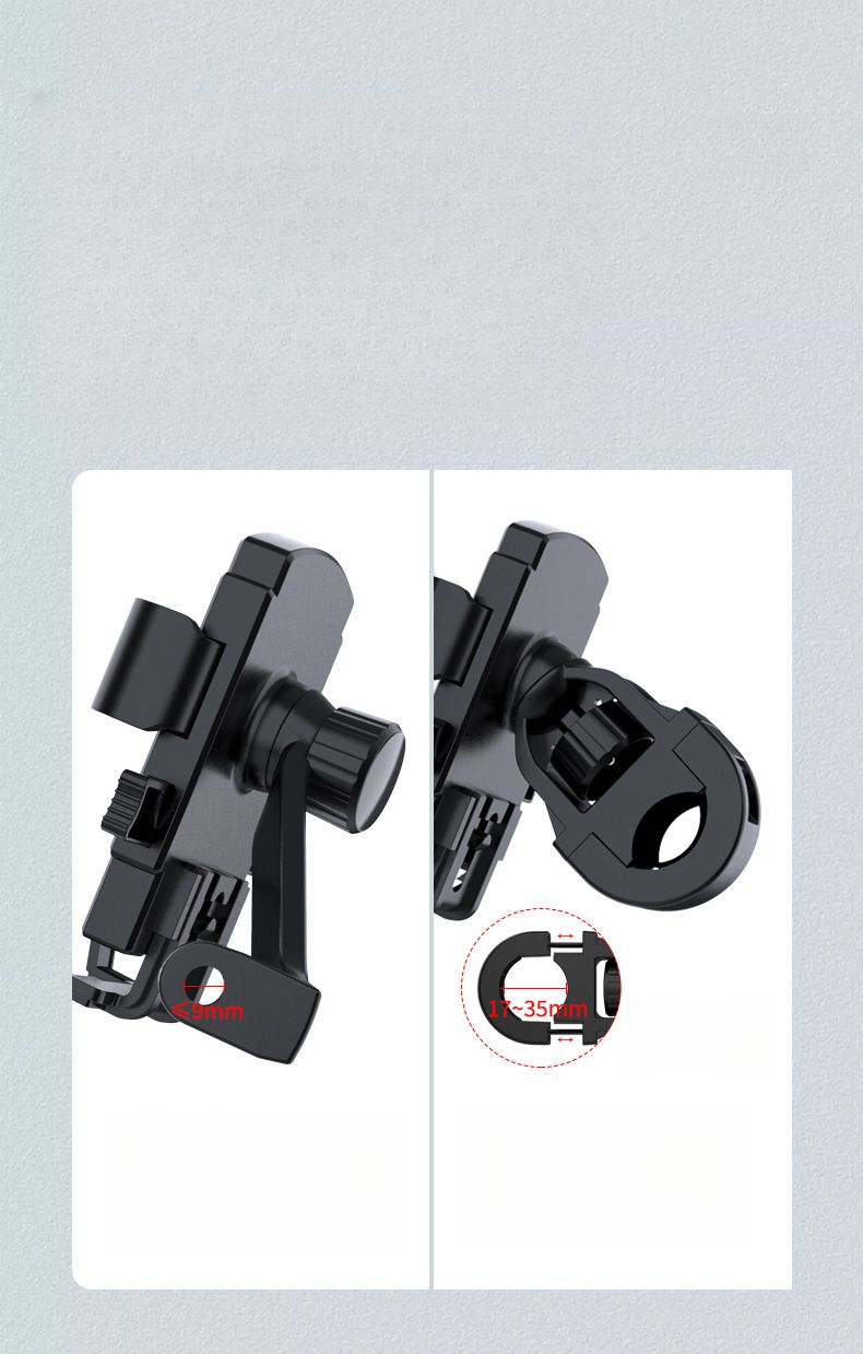 Support de téléphone pour moto, navigation pour vélo de montagne, absorption des chocs, anti-secousses, rotation à 360°_voghion.com