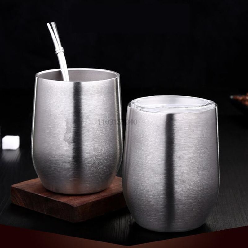 Tazza per Yerba Mate in acciaio inossidabile 304 a doppia parete, yerba mate argentina, con coperchio/cannuccia, tazza portatile per tè e caffè, thermos_voghion.com
