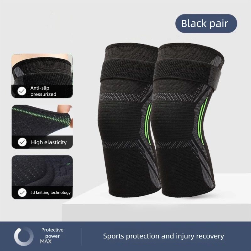 Professionele sportkniebeschermers elastisch ademend anti-schade glijden basketbal voetbal klimmen fitness_voghion.com