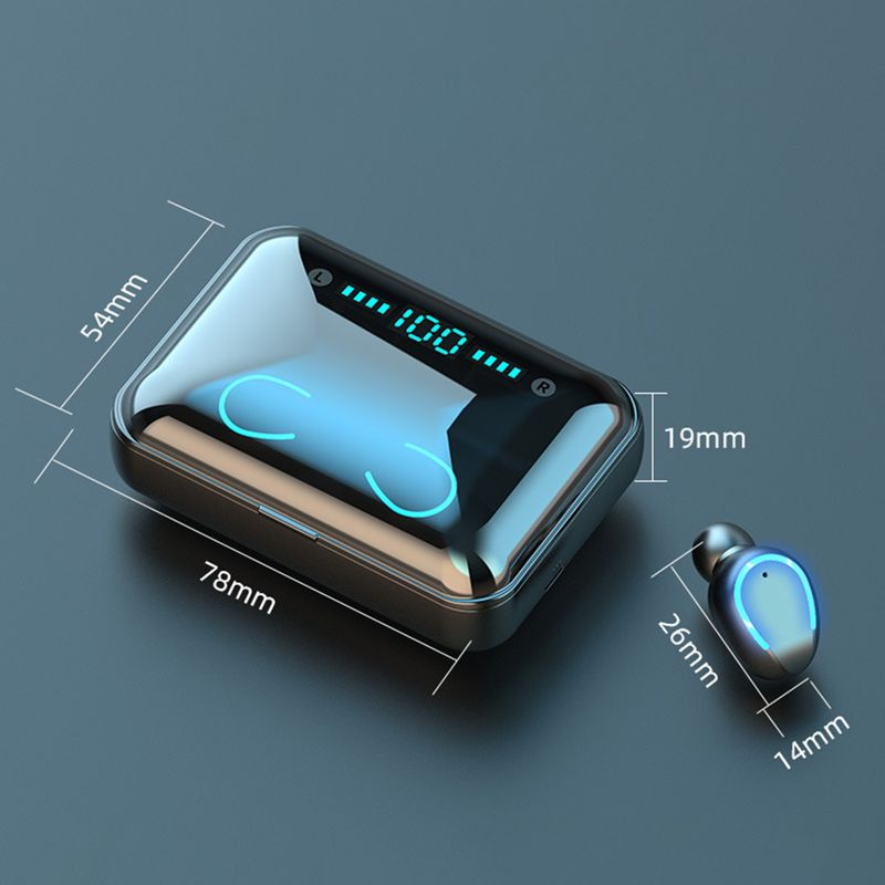 1 lot d'écouteurs HiFi Sound compatibles Bluetooth, boîtier de chargement confortable pour PC, écouteurs sans fil pour entreprises_voghion.com