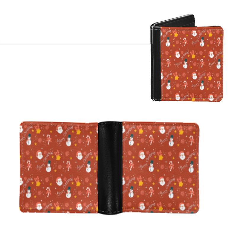 Portafoglio portamonete orizzontale pieghevole in PU da uomo Hot Element_voghion.com