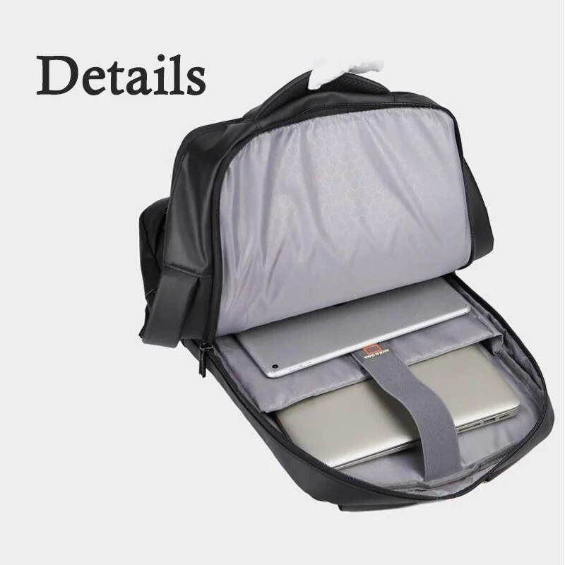 Rucsac elegant pentru notebook de 15,6" pentru bărbați, impermeabil, la modă, nou_voghion.com