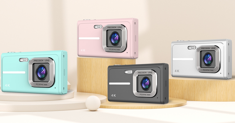 Telecamera CCD digitale HD doppia per studenti, piccola, da viaggio, per ingresso nel campus_voghion.com