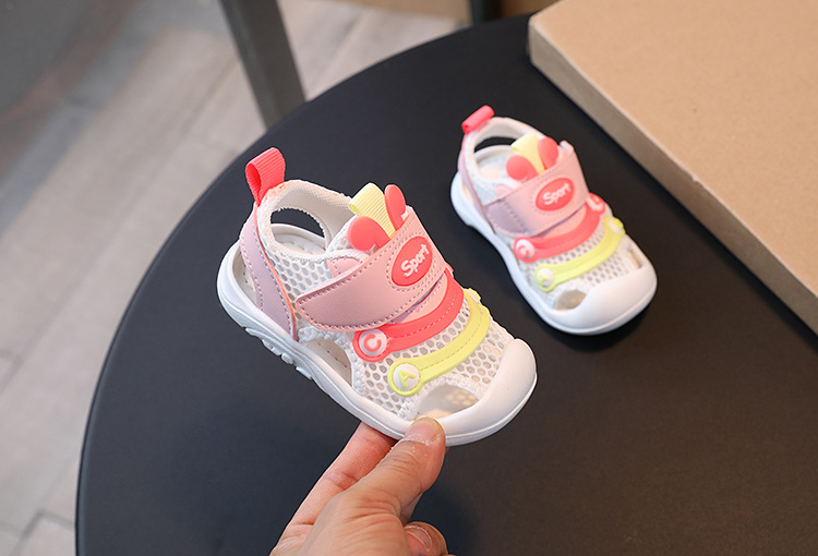 Sandali estivi nuovi cartoni animati da spiaggia asilo che camminano scarpe pre-passo per bambini_voghion.com