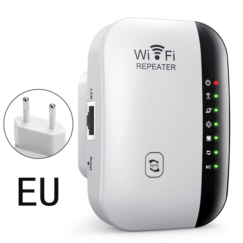 WiFi Repeater 300M Netzwerk Booster Drahtloser Signalverstärker Heimrouter US/EU Standard Neues Modell_voghion.com