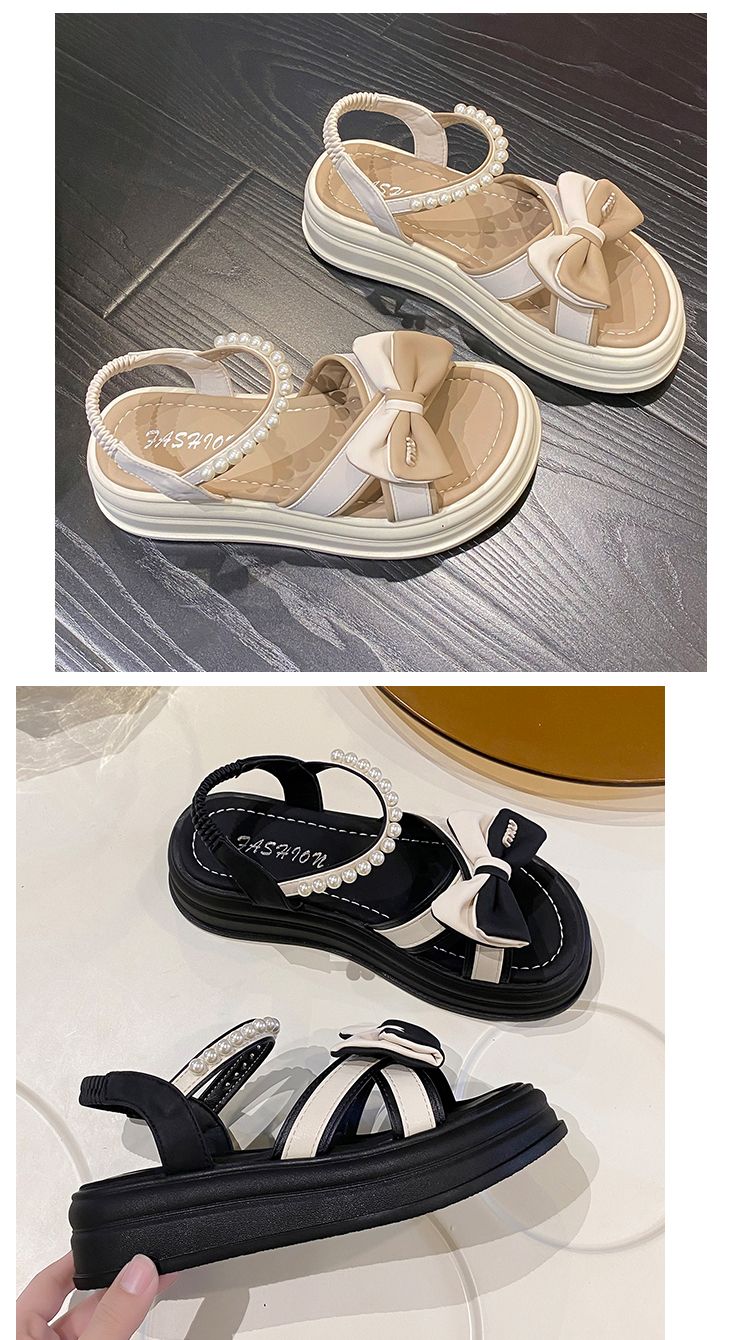 Marjorie Summer Beach Sponge Sole, Damen Perlengeschmack_voghion.com