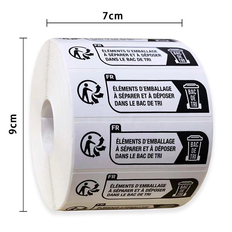 1000/2000 PCS Self-Adhesive Warning Labels - 70x20mm Eco-Friendly Packaging Stickers For Child Safety, Choking Hazard, Multilingual Compliance_voghion.com