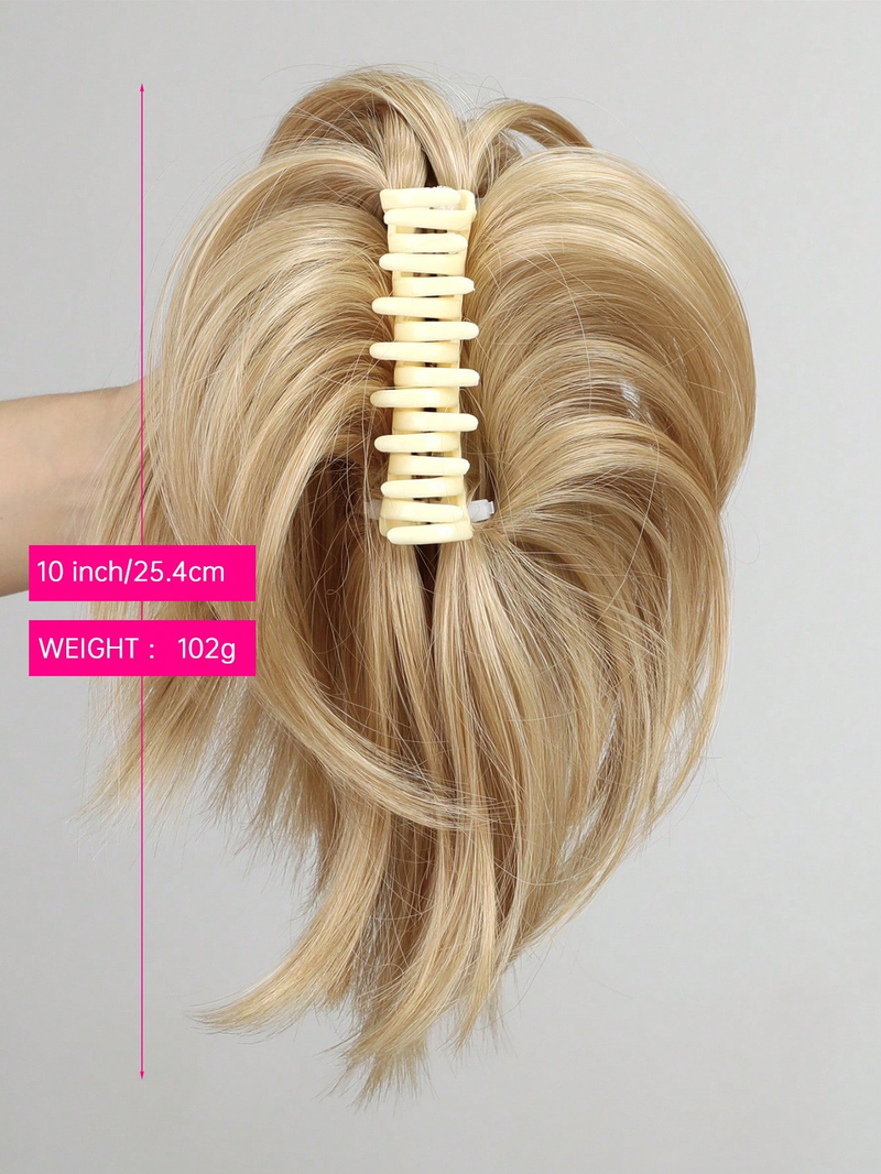 Pezzo disordinato Panino a cascata Clip in artiglio Chignon Coda di cavallo Posticci Estensioni dei capelli sintetici arruffati Scrunchie_voghion.com
