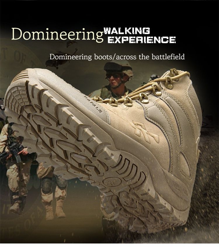 Große Größe Neue High-Top Outdoor Taktische Stiefel Wüstenstiefel Herren Warme Schneestiefel Wanderschuhe_voghion.com