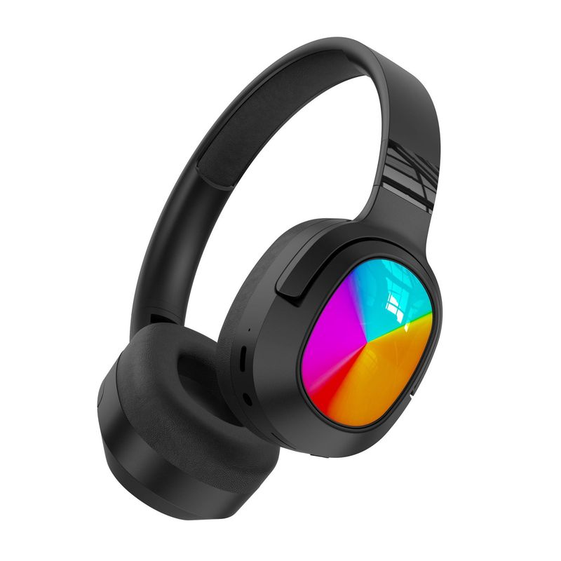 AI Intelligent Noise Reduction New Luminous RGB Gaming Headset 2962 Foldable Card Slot Wireless Over-Ear Bluetooth Headphones_voghion.com