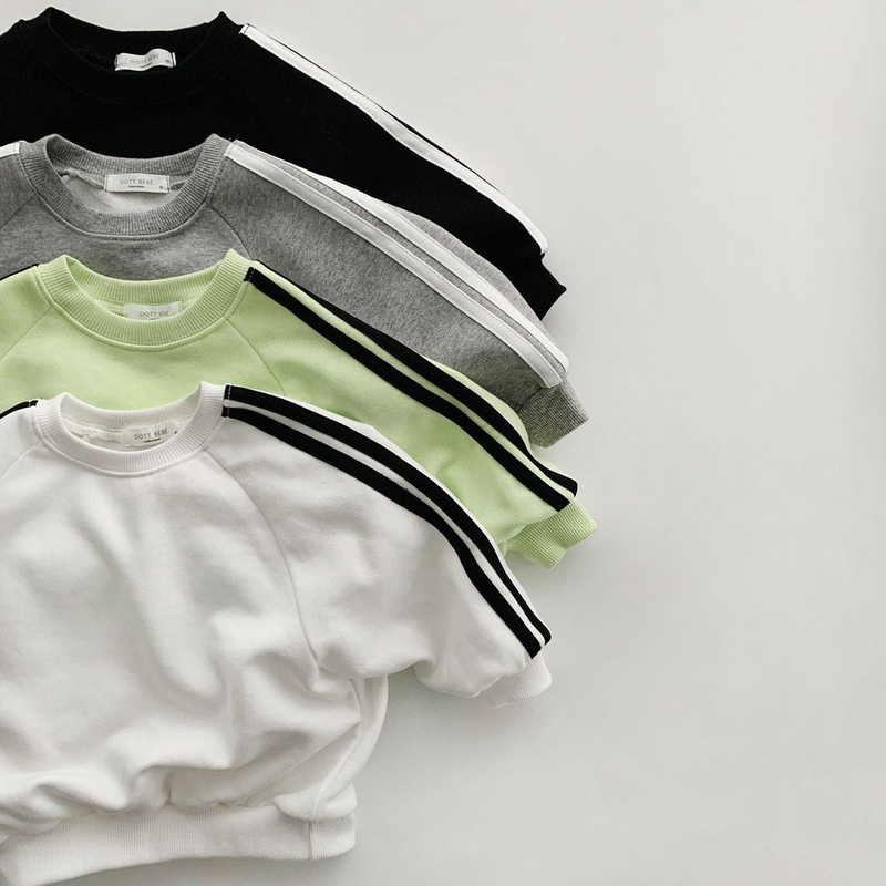 Pull de sport pour enfants garçons et filles, Version coréenne, vêtements de printemps et d'automne, pull décontracté deux pièces_voghion.com