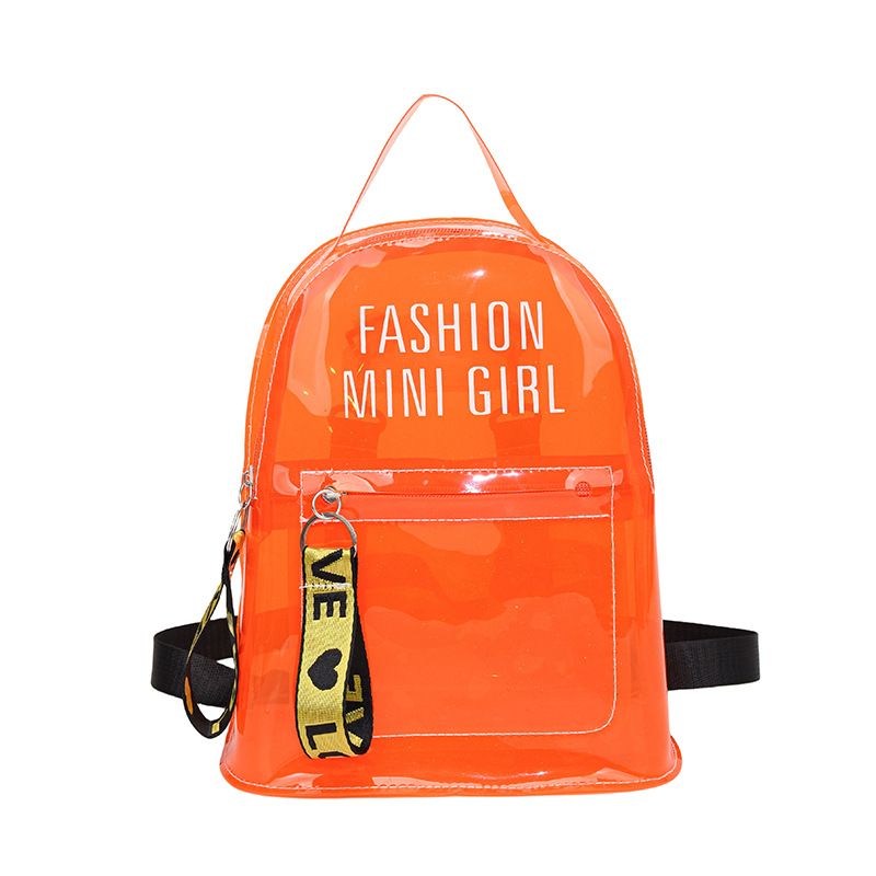 Zaino da donna in gelatina trasparente estivo, stile semplice e alla moda, versione coreana 2024_voghion.com
