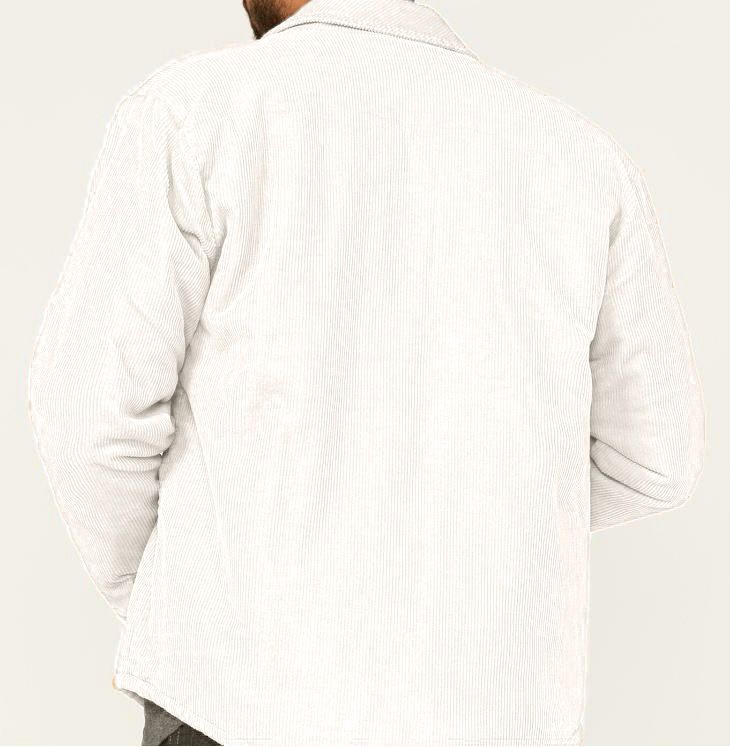 Spring and Autumn new men's solid color single breasted multi pocket jacket_voghion.com