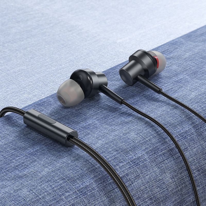 Music Festival BM87 Neues 3,5-mm-Kabel-gesteuertes Metallband für Sport und Laufen, kabelgebundene Kopfhörer_voghion.com