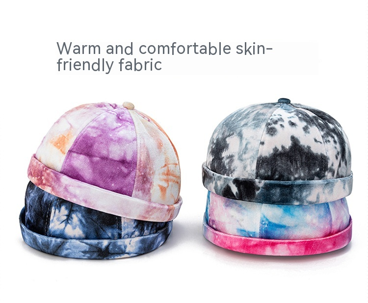 Fréijoer, Hierscht, Wanter, Männer- a Fraen Tie-Dye Vermieter Hutt, Ronn Top, Waarm Hip Hop Street Guapi Hutt_voghion.com