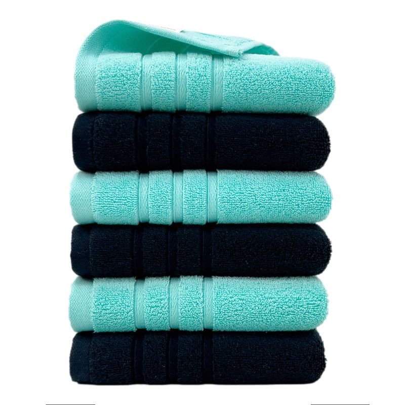 6-Pack Premium Cotton Towels - 100% Pure Cotton, Soft & Absorbent Bath Towel Set_voghion.com