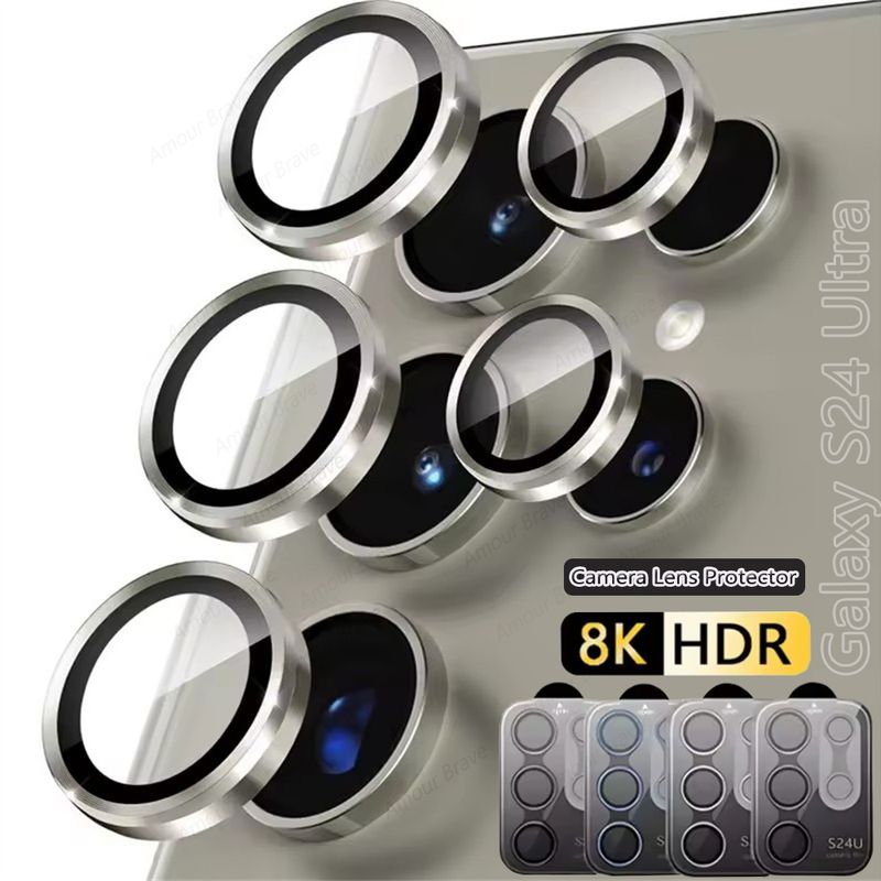 Metallringglas für Samsung Galaxy S25 S24 FE S23 S22 Plus Ultra Z Flip Fold 6 Kameraobjektivschutzabdeckung_voghion.com