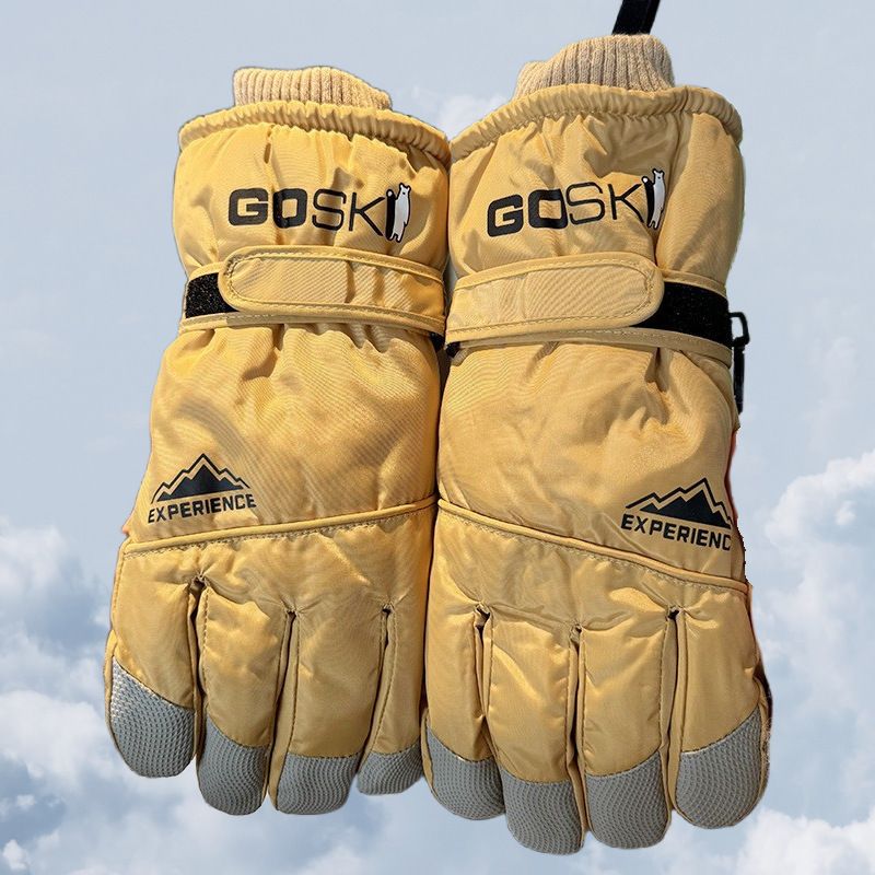 Women's Ski Gloves New Winter Warm Cold-Proof Touchscreen Fleece Lined Thickened For Riding Electric Scooter Playing In_voghion.com
