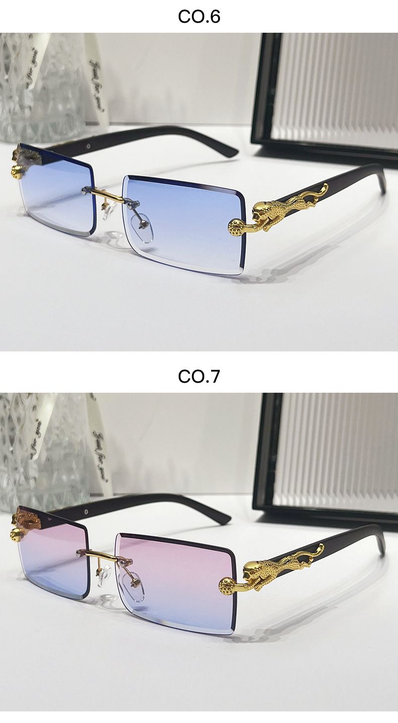 VOOTHOST Nuovi occhiali da sole colorati alla moda per uomo e donna, occhiali da sole rettangolari sfumati, occhiali da sole da esterno UV400, occhiali da sole F0290_voghion.com