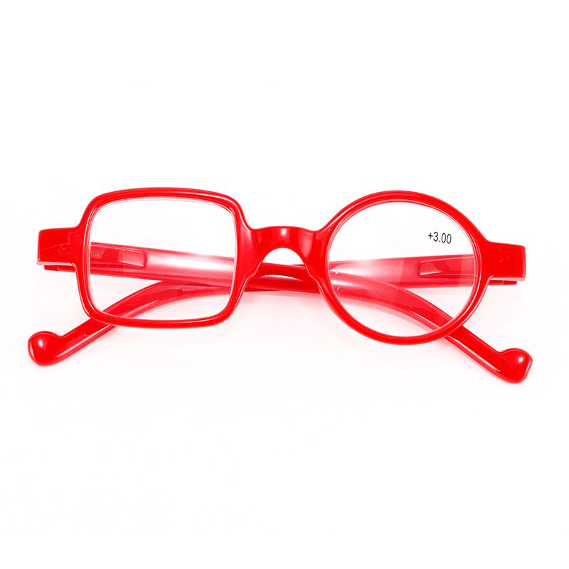 Side One Weitsichtige quadratische runde Fassung Modische Damen-Lesebrille Unisex_voghion.com