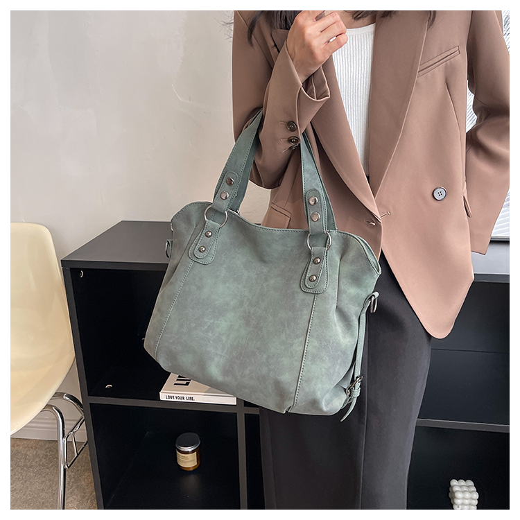Damväskor med stor kapacitet Retro handväskor Högkvalitativ Messenger-väskor Vintage Crossbody-väskor Märke Axelväskor_voghion.com