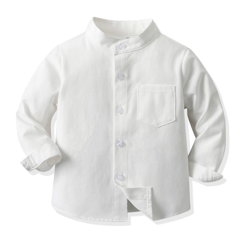 Ropa para niños Camisas de manga larga para niños, hermosas camisas exteriores para niños de primavera, chaquetas casuales de colores dulces, camisas para niños de estilo universitario_voghion.com