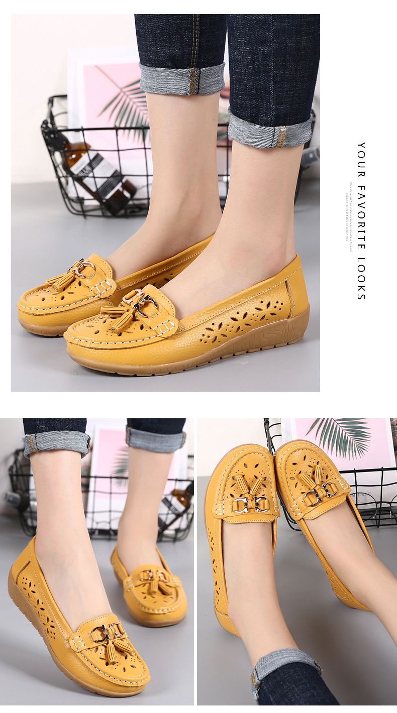 Doudou weibliche Mutter Schuhe faule Schuhe Damenschuhe Damen Casual Single Schuhe_voghion.com