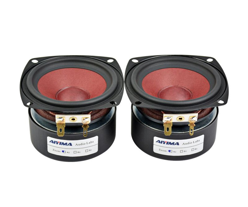 AIYIMA 2 db-os, 3 hüvelykes, 20 W-os, teljes tartományú mini hangszóró, 4 Ohm/8 Ohm, HiFi hangszóró, TV-hez, számítógéphez, asztali számítógéphez, Bluetooth-os audio, DIY_voghion.com