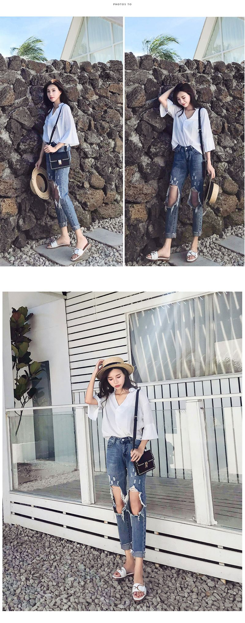 Summer Leather Square Toe Ladies Slides Women Shoes Sandals Outer Wear One-Line Flat Slippers_voghion.com