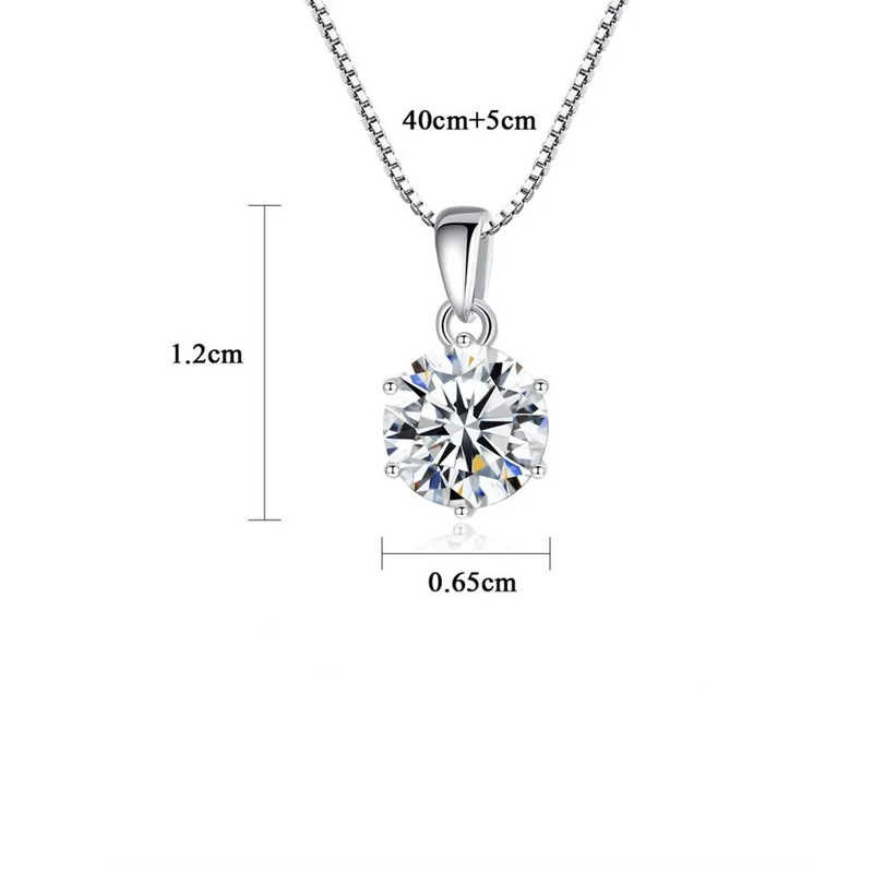 Collana con ciondolo in moissanite autentica da 1 CT Tancise per donna, gioielli raffinati per matrimonio, festa in argento sterling di alta qualità_voghion.com