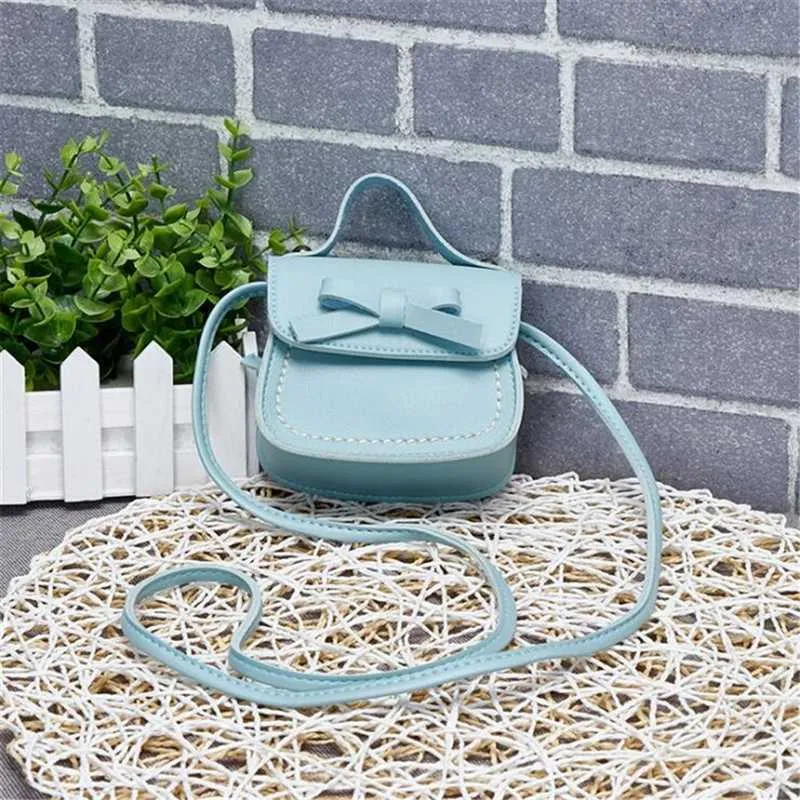 Rucksäcke Kinder Kleine Quadratische Tasche Bogen Messenger Mode Niedlich Tragbare Kleine Mädchen PU Schulter Handtaschen 220924_voghion.com