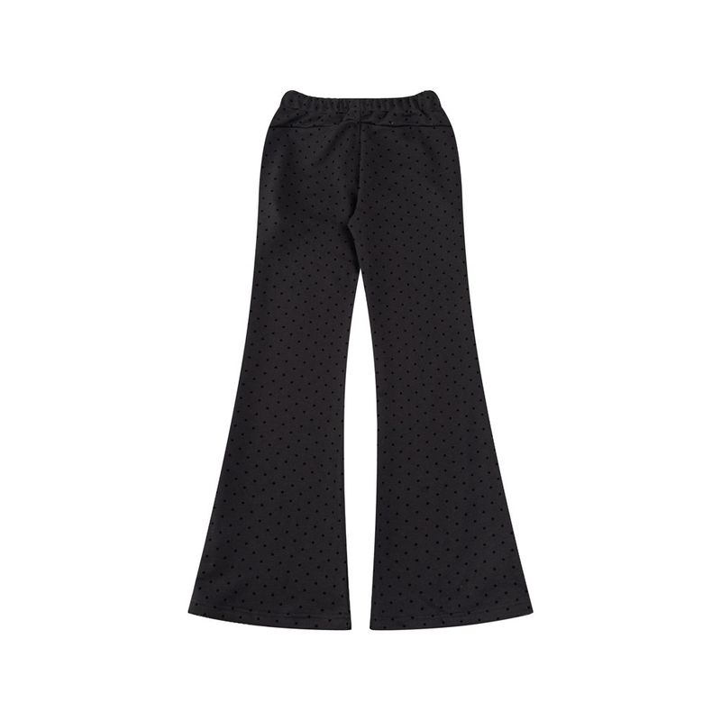 Sportliche Freizeitanzüge für Herren, trendige Marke, Sweatshirtjacke mit durchgehendem Druck und gepunktetem Kapuzenmuster, lockere Schlaghose mit weitem Bein_voghion.com