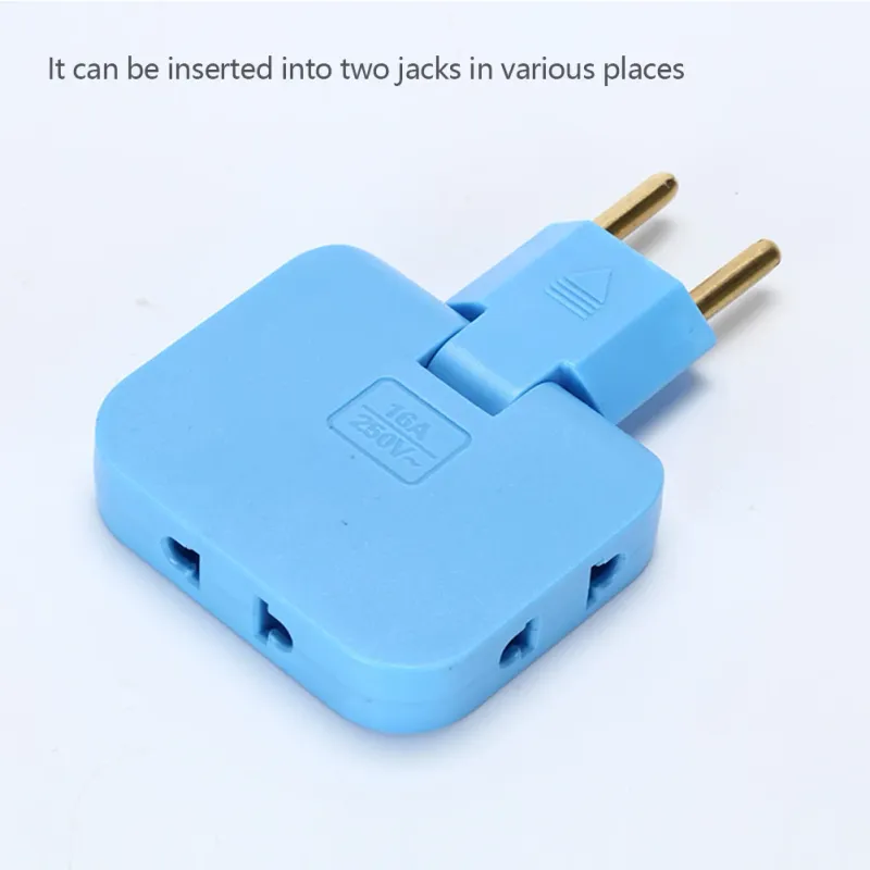 180 Grad EU-Stecker Steckdose Steckdosenleiste Multiprise 1 bis 3 Verlängerung Elektrische ° Rotierende Erfüllung Buchse AC Adapter_voghion.com