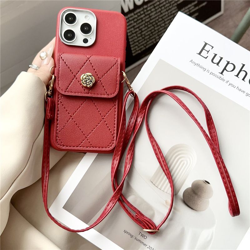 Phone Case For Xiaomi Mi 14T 13T Pro 11 Lite 5G NE 3D Flower Wallet Card Bag Crossbody Lanyard Soft Silicon Cover For Xiaomi 14t_voghion.com