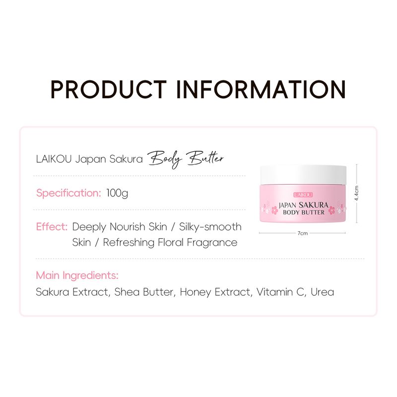 Olio corpo idratante LAIKOU Sakura 100 g_voghion.com