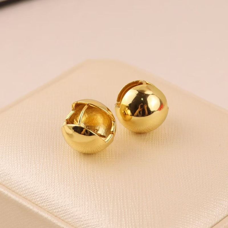 Glossy Ball Earrings - Light Luxury Cold Style Goddess Jewelry (High-End Temperament & Versatile)_voghion.com