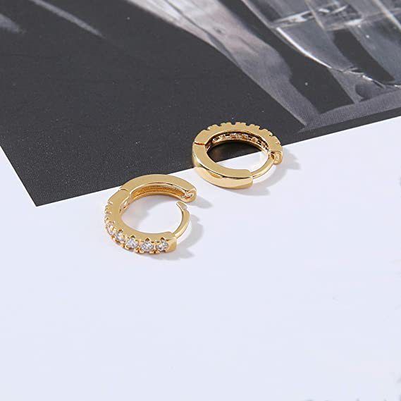 Aghi in argento sterling S925, tre paia, orecchini sottili da 8 mm, 10 mm, 12 mm_voghion.com