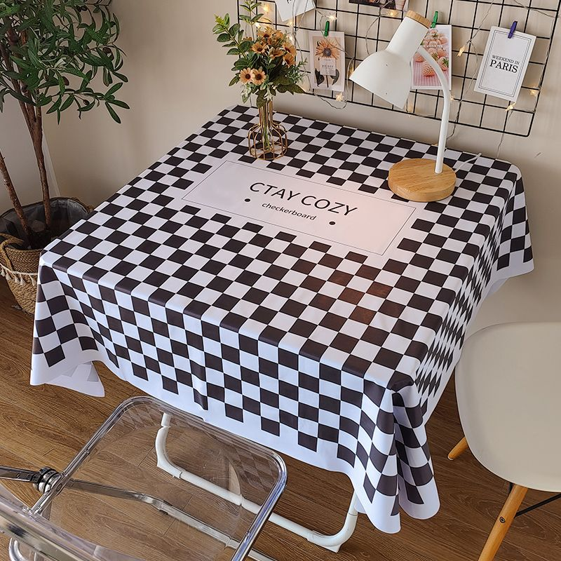 La nappe Wind est imperméable, résistante à l'huile, résistante aux brûlures et lavable, avec une nappe de table à manger légère et simple et un tapis de table basse._voghion.com