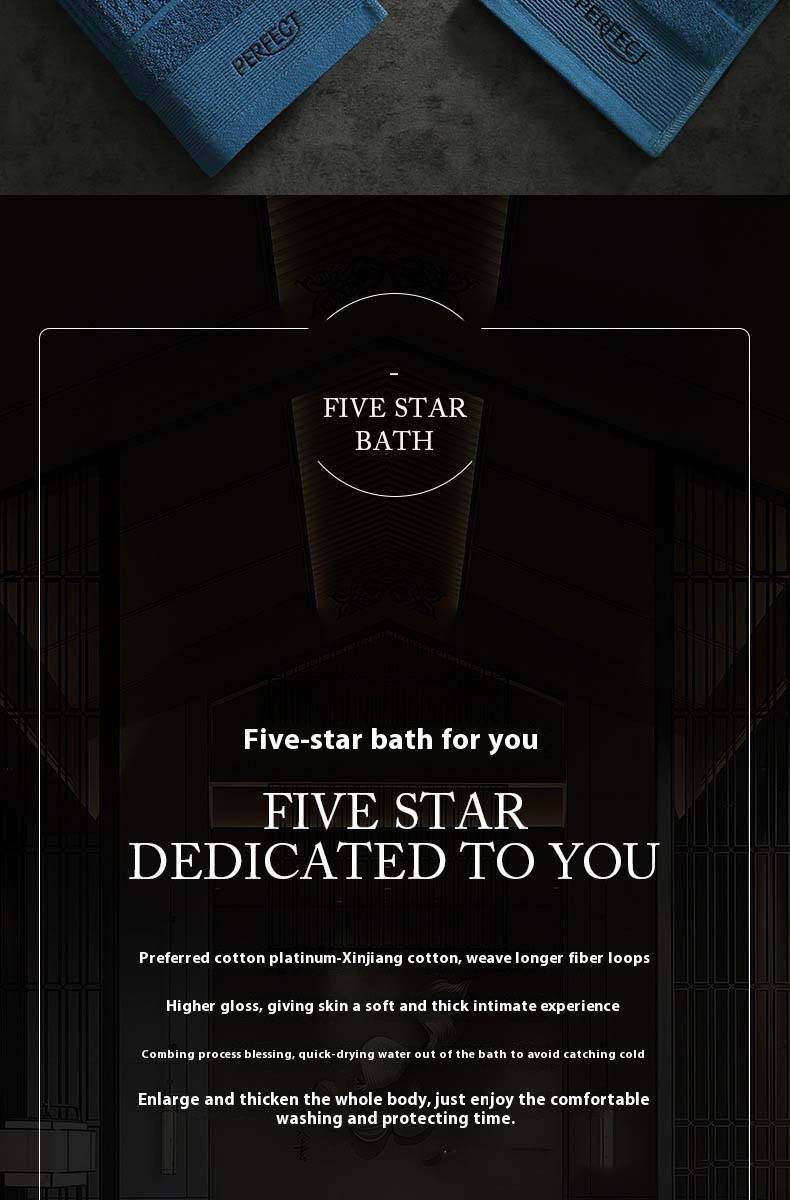 Premium %100 Pamuklu Otel Lüks Banyo Havlusu - Ekstra Kalın, Süper Emici ve Yüz ve Vücut İçin Yumuşak_voghion.com