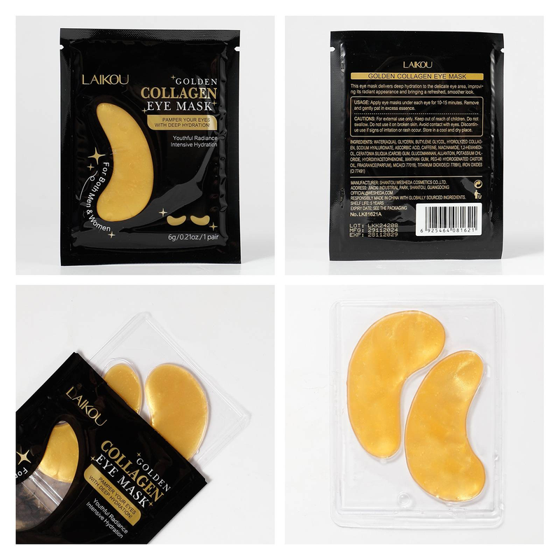 LAIKOU GOLD EYE MASK, 6g, Collagen Eye Mask Patches_voghion.com