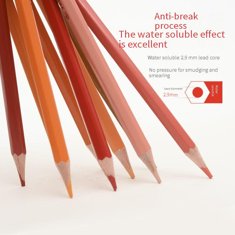 48-Color Wooden Oil-Based Colored Pencils Set For Kids & Adults, Vibrant & Smooth Drawing, Sketching, And Coloring, 2B Lead Hardness_voghion.com