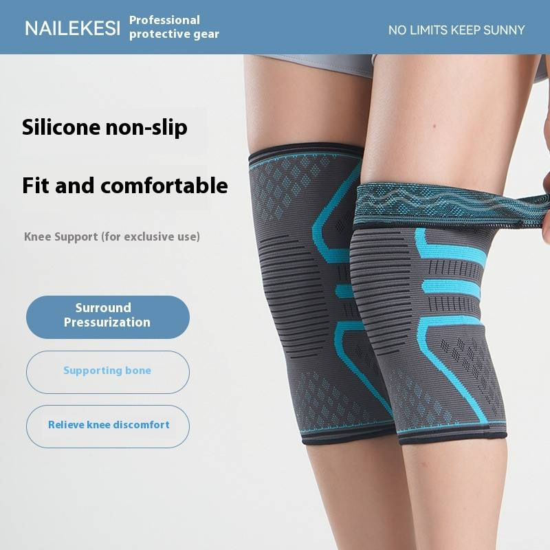 Tutore professionale per il ginocchio - Guaina a compressione traspirante per corsa, tennis, ciclismo e sollievo dal dolore articolare (singolo) - Taglie M/L/XL_voghion.com