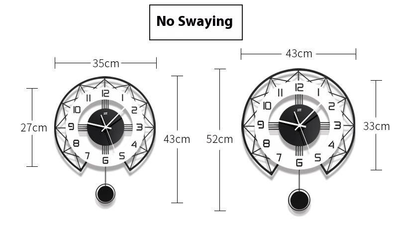 Modern Silent Wall Clock – Battery-Powered Round Clock With Scandinavian Minimalist Design For Living Room, Bedroom & Office_voghion.com