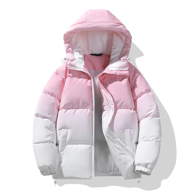 Giacca oversize in cotone sfumato da uomo e da donna – Cappotto leggero in stile streetwear coreano con cappuccio e chiusura a bottoni_voghion.com