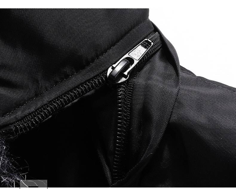 Giacca invernale in pile con cappuccio da uomo, foderata in pelliccia sintetica, vestibilità slim, con cerniera, per abbigliamento casual e streetwear (rosso/nero/blu, M-5XL)_voghion.com