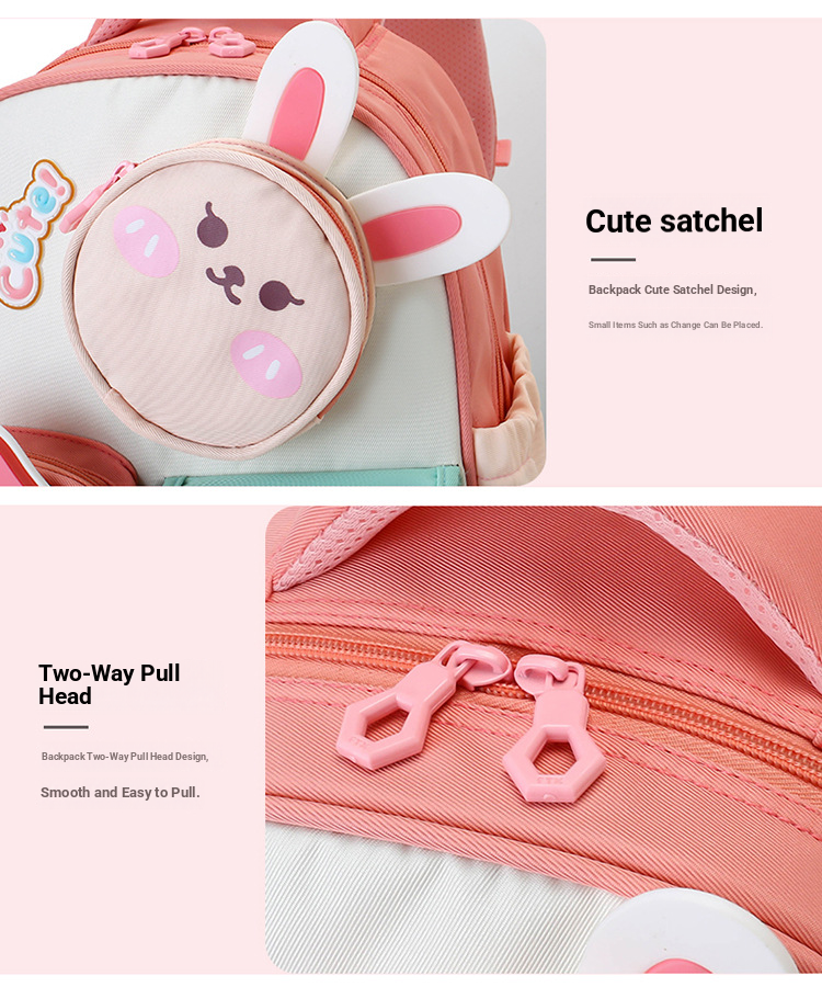 Ergonomic Kids Backpack For Ages 3-6 – Lightweight School Bag With Padded Straps & Cartoon Prints (Pink/Lavender/Blue/Brown)_voghion.com